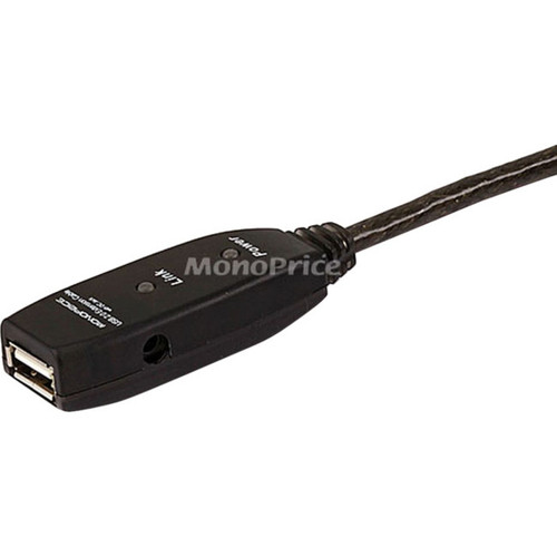 Monoprice USB Data Transfer Cable - 82 ft (24.99 m) USB Data Transfer Cable for Camera, Printer, Webcam, Keyboard/Mouse, Gaming Hard - (7644)