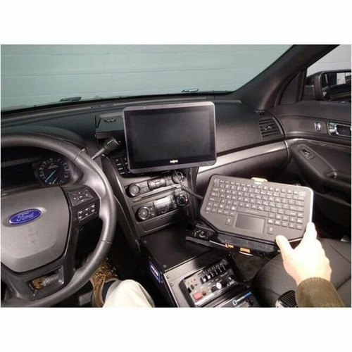 Havis Mounting Tray for Keyboard - Black - 75 x 75 - VESA Mount Compatible - Rugged - Thermoplastic (C-KBM-201)