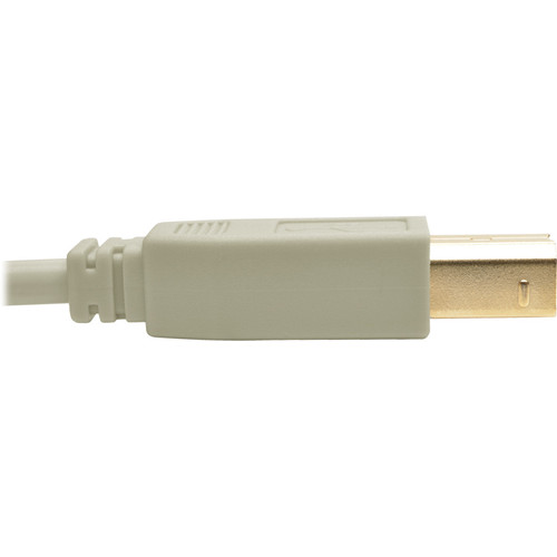Tripp Lite series USB 2.0 Hi-Speed A/B Cable (M/M), Beige, 15 ft - 15.1 ft (4.60 m) USB Data Transfer Cable for Scanner, Notebook, - 1 (U022-015-BE)