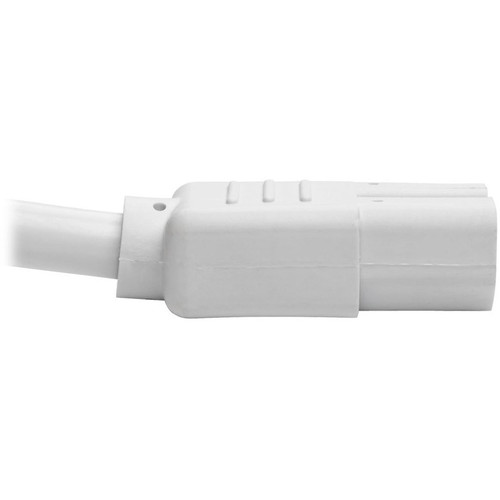 Tripp Lite by Eaton P018-002-AWH Standard Power Cord - 250V AC / 15A - 2 ft (0. 61 m) White - IEC 60320 C14 to C15 for PDU/UPS