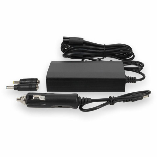 AddOn AJ652AA-AA Auto/Airline/Cigarette Lighter AC Adapter - 90W Power Supply with Dual Connector Tips for HP Notebooks