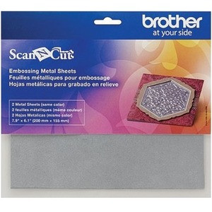 Brother Embossing Silver Metal Sheets - Embossing, Project, Greeting Card, Decoration - Silver - Metal (Fleet Network)