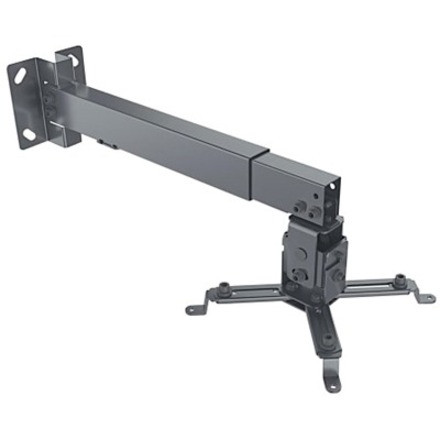 Manhattan 461207 Universal Projector Mount - Ceiling or Wall - Tilt & Swivel - Height Adjustable - 44. 09 lb Load Capacity - Black