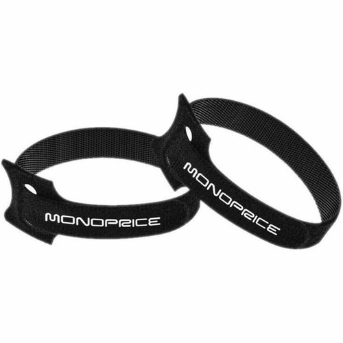 Monoprice Hook and Loop Fastening Cable Ties, 6in, 50 pcs/pack, Black - Cable Tie - Black - 6" (152.40 mm) Length - 50 Piece (6457)