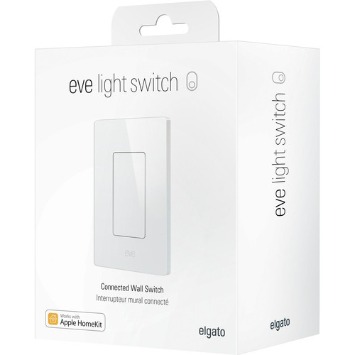 Eve Light Switch - Tap Switch - Light Control - Siri, Apple HomeKit Supported - 120 V AC - 1.80 kW (10027805)