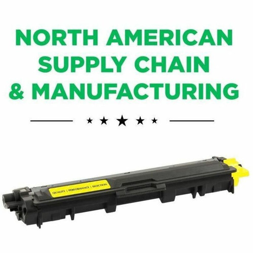 Genuine MSE020322216 MSE Remanufactured High Yield Yellow Laser Toner Cartridge Brother TN225Y - 2200 Pages