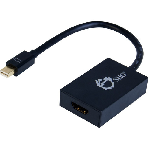 SIIG Mini DisplayPort 1.2 to HDMI 4Kx2K 60Hz Active Adapter - 5.9" (149.86 mm) HDMI/Mini DisplayPort A/V Cable for HDTV, Audio/Video - (Fleet Network)