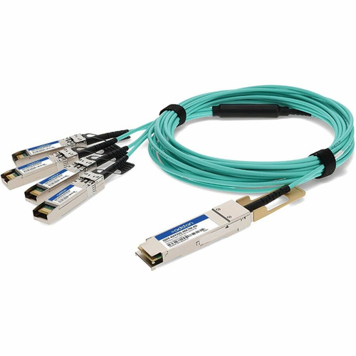 AddOn Cisco QSFP-4SFP25G-AOC7M Compatible TAA Compliant 100GBase-AOC QSFP28 to 4xSFP28 Direct Attach Cable (850nm, MMF, 7m) - 23 ft m) (Fleet Network)