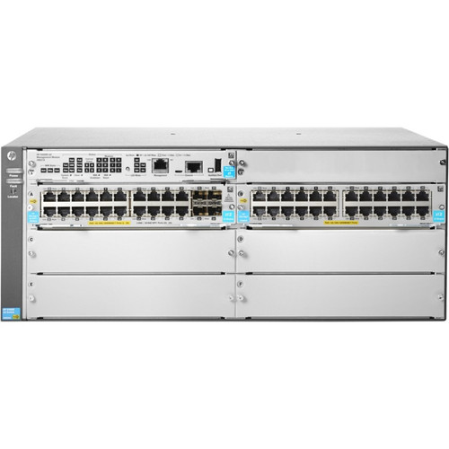 HPE 5406R 44GT PoE+/4SFP+ (No PSU) v3 zl2 Switch - 44 Network, 4 Expansion Slot, 4 Expansion Slot - Manageable - Twisted Pair, Optical (Fleet Network)