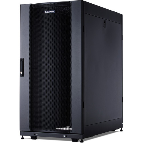 CyberPower EIA-310 Standard 19" Rack - For Server, LAN Switch, Patch Panel - 24U Rack Height x 19" (482.60 mm) Rack Width x 35.60" mm) (CR24U11001)