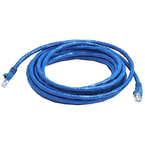 Monoprice Cat6 24AWG UTP Ethernet Network Patch Cable, 14ft Blue - 14 ft Category 6 Network Cable for Network Device - First End: 1 x (Fleet Network)