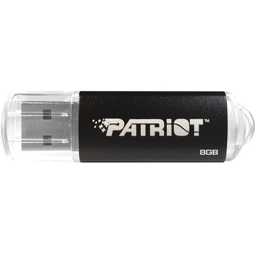 Patriot Memory Xporter Pulse USB 2.0 Flash Drive - 8 GB - USB 2.0 - Black - 2 Year Warranty (Fleet Network)