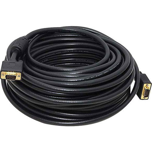 Monoprice VGA Audio/Video Cable - 75 ft VGA A/V Cable for Monitor, Audio/Video Device - First End: 1 x 15-pin HD-15 - Male - Second 1 (Fleet Network)