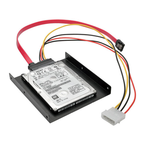 Tripp Lite by Eaton P948-BRKT25 2. 5-Inch SATA Hard Drive Mounting Kit for 3. 5-Inch Drive Bay - Black Steel