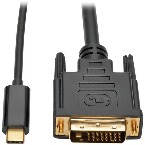 Tripp Lite series USB C to DVI Adapter Cable (M/M), 1920 x 1080 (1080p), 3 ft - 3 ft (0.91 m) DVI/USB Video Cable for Smartphone, TV - (Fleet Network)