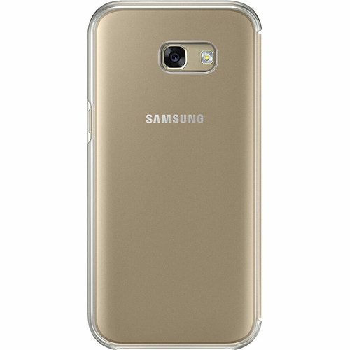 Samsung Clear View Cover (Galaxy A5) - For Samsung Galaxy A5 Smartphone - Gold - Silicone (Fleet Network)