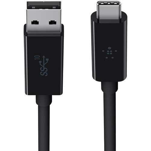 Belkin USB Data Transfer Cable - 3 ft (0.91 m) USB Data Transfer Cable for Notebook - First End: 1 x USB 3.1 Type A - Male - Second 1 (B2C006-1M-BLK)