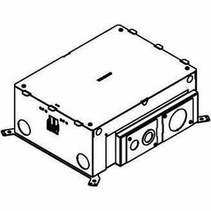 Wiremold Evolution Series Eight Gang Floor Box - 8-gang - White - Aluminum (Fleet Network)