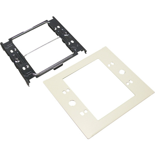 Wiremold 4047 Two-Gang Device Plate Fitting - 2-gang - Gray - Steel (Fleet Network)