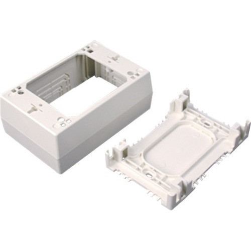 Wiremold NM2000 Sure-Snap Deep Device Box Fitting - 1 x Total Number of Socket(s) - 1-gang - Ivory - Polyvinyl Chloride (PVC) (Fleet Network)