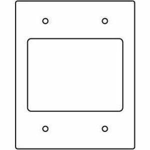 Wiremold RFB9 and RFB11 Series Communication Device Plate - 2-gang - Steel (Fleet Network)