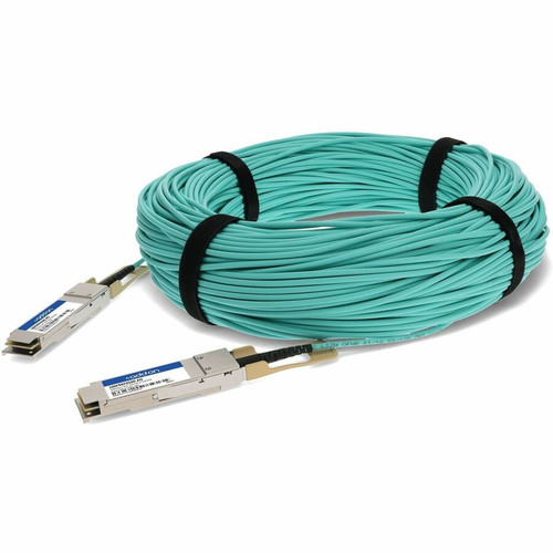 AddOn Intel 100FRRF0500 Compatible TAA Compliant 100GBase-AOC QSFP28 Omni-Path Architecture Active Optical Cable (850nm, MMF, 50m) - - (Fleet Network)