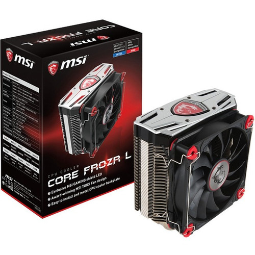 MSI CORE FROZR L Cooling Fan Heatsink - 4.72" (120 mm) Maximum Fan Diameter - 1 x Fan(s) - 71.27 CFM (121.09m³/h) Maximum Airflow - - (Fleet Network)