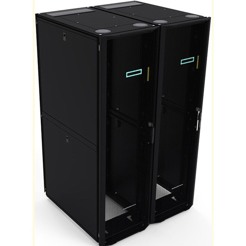 HPE 42U 600mmx1075mm G2 Enterprise Shock Rack - For Server, KVM Switch - 42U Rack Height - Floor Standing - Black, Silver - 1360.78 kg (Fleet Network)