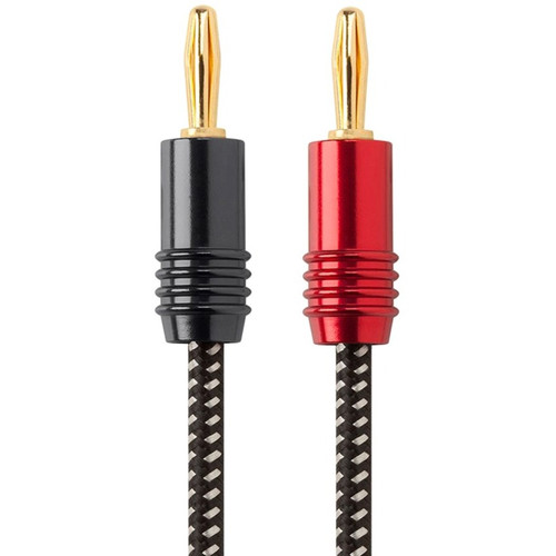 Monoprice Banana Plug Audio Cable - 6 ft Banana Plug Audio Cable for Audio Device, Speaker - First End: 1 x Banana Plug Audio - Male - (Fleet Network)