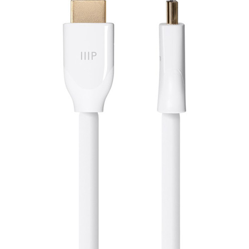 Monoprice Certified Premium High Speed HDMI Cable, HDR, 20ft - White - 20 ft (6.10 m) HDMI A/V Cable for Audio/Video Device, TV - End: (16121)