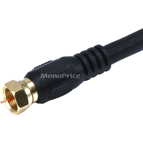 Monoprice Coaxial Antenna Cable - 50 ft Coaxial Antenna Cable for Antenna - First End: 1 x F Connector Antenna - Male - Second End: 1 (3034)