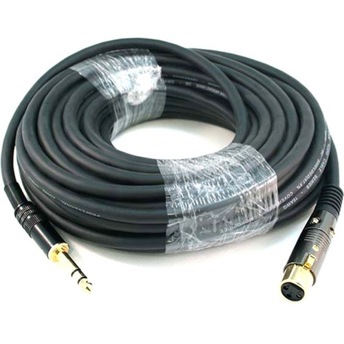 Monoprice 50ft Premier Series XLR Female to 1/4inch TRS Male 16AWG Cable (Gold Plated) - 50 ft (15.24 m) 6.35mm/XLR Audio Cable for - (Fleet Network)
