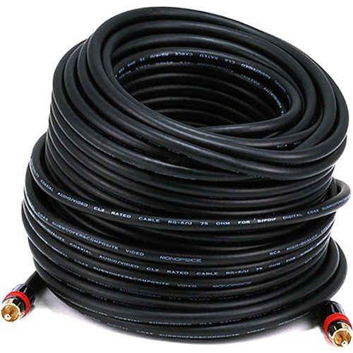 Monoprice RCA Audio/Video Cable - 100 ft RCA A/V Cable for Audio/Video Device - First End: 1 x RCA Audio/Video - Male - Second End: 1 (Fleet Network)