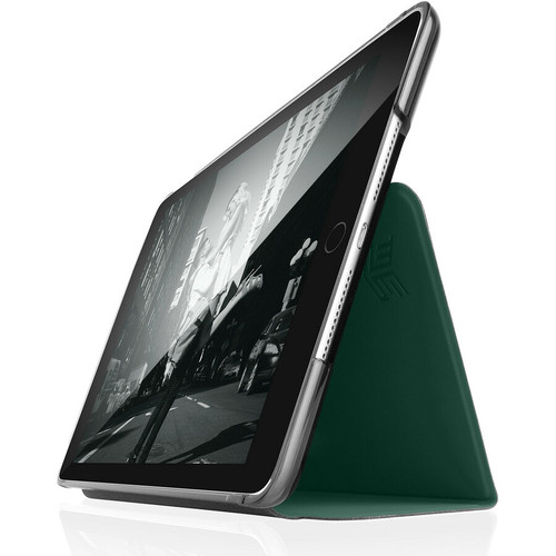 STM Goods Studio Folio Carrying Case For 9.7 Inch Apple iPad Air 2 Pro And Generation Dark Green Smoke Transparent Tablet STM-222-161JW-19