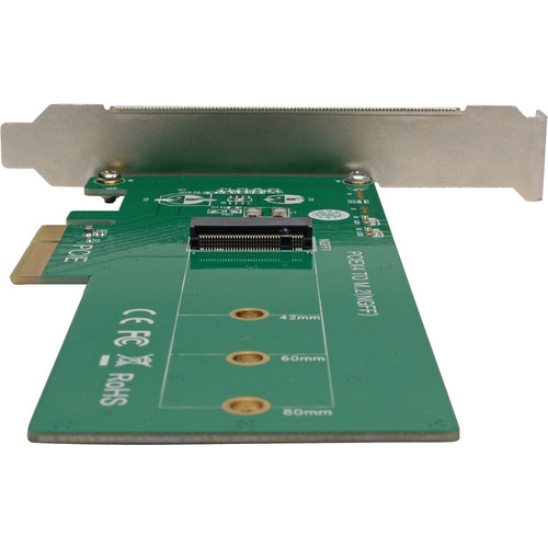 Tripp Lite by Eaton PCE-1M2-PX4 M. 2 NGFF PCIe SSD (M-Key) to PCI Express x4 Adapter Card - Silver