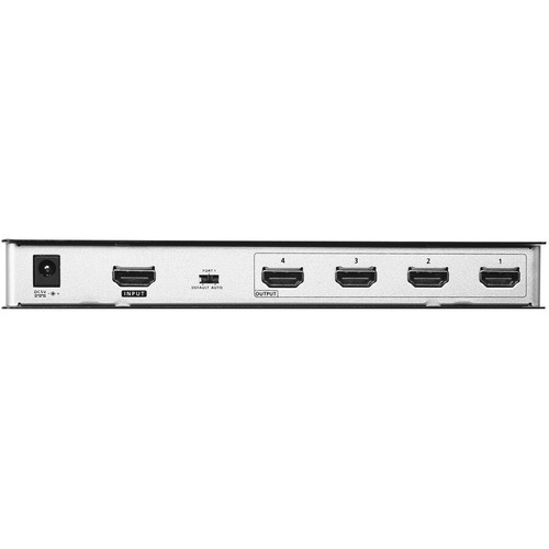 Aten VS184B 4-Port True 4K HDMI Splitter - 4096 x 2160 Resolution - 1 x 4 HDMI - 49. 21 ft Distance - Metal Chassis