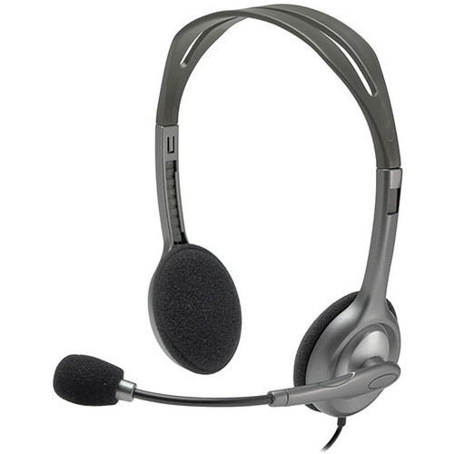 Logitech Stereo Headset H111 - Stereo - Mini-phone - Wired - 32 Ohm - 20 Hz - 20 kHz - Over-the-head - Binaural - Supra-aural - 5.9 ft (Fleet Network)