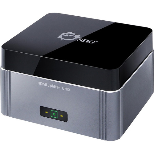 SIIG Premium 2-Port HDMI Splitter with EDID - 4Kx2K 60Hz - 3840 × 2160 - 340 MHzMaximum Video Bandwidth - 65.62 ft (20000 mm) Maximum (Fleet Network)