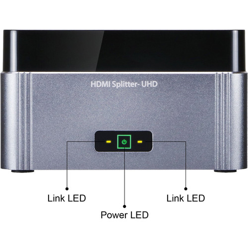 SIIG Premium 2 Port HDMI Splitter With EDID Management Supports Reliable Bandwidth And Display Compatibility CE-H22K12-S1