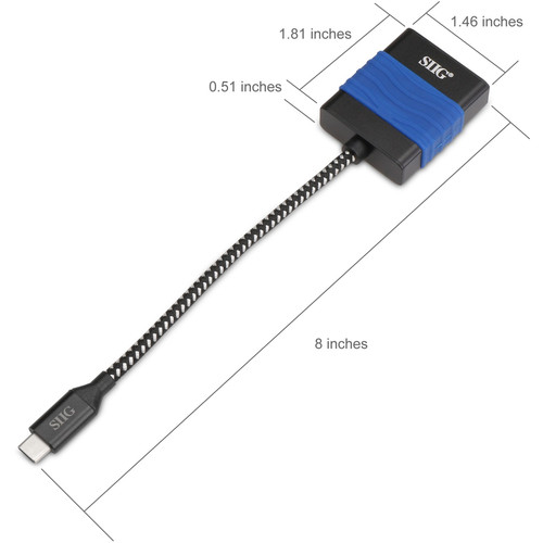 SIIG USB Type-C To VGA Video Cable Adapter For Analog Display Connections Reliable Output And Simple Setup X CB-TC0114-S2