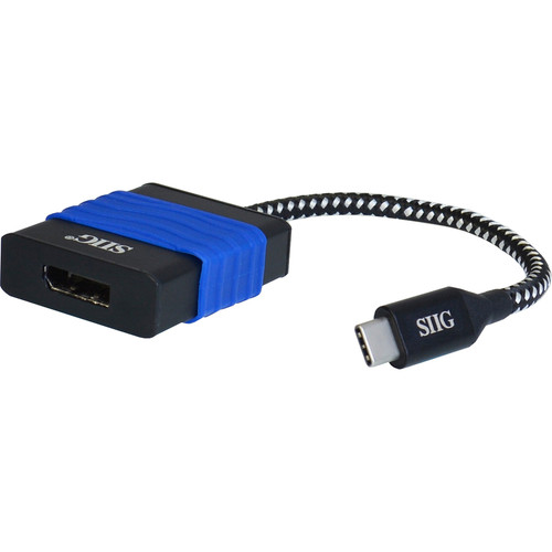 SIIG USB Type-C To DisplayPort Video Cable Adapter For High Resolution Monitors Direct Connection X CB-TC0214-S1