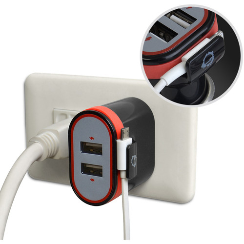 SIIG AC-PW1A12-S1 Fast Charging USB Wall & Car Charger Bundle - Black - 3. 4A Output - 5V DC - Universal Input