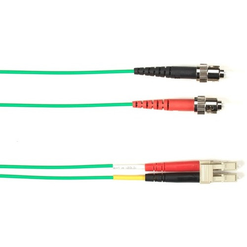 Black Box Fiber Optic Duplex Patch Network Cable - 98.4 ft Fiber Optic Network Cable for Network Device - First End: 2 x ST Network - (Fleet Network)