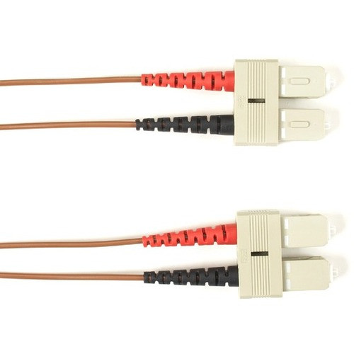 Black Box Fiber Optic Duplex Patch Network Cable - 6.5 ft Fiber Optic Network Cable for Network Device - First End: 2 x SC Network - - (Fleet Network)