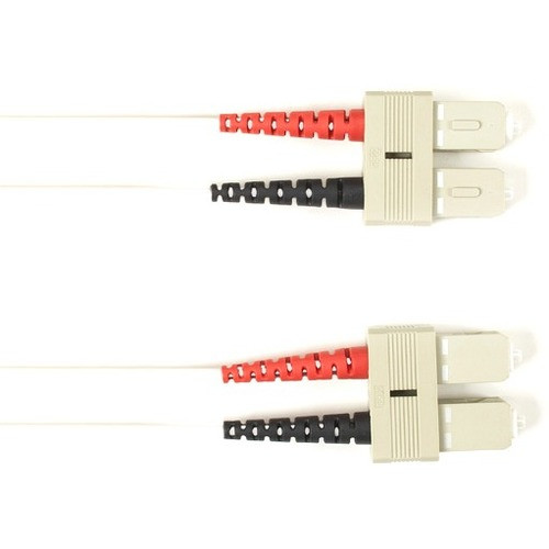 Black Box Fiber Optic Duplex Patch Network Cable - 6.5 ft Fiber Optic Network Cable for Network Device - First End: 2 x SC Network - - (Fleet Network)