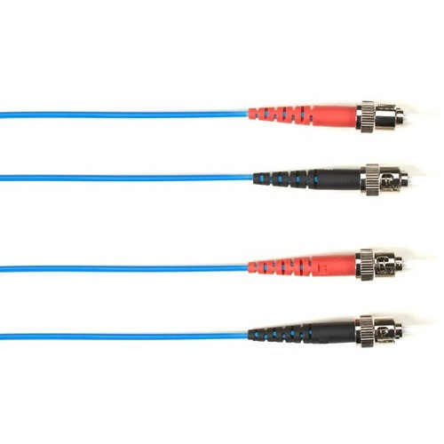 Black Box Fiber Optic Duplex Patch Network Cable - 65.6 ft Fiber Optic Network Cable for Network Device - First End: 2 x ST Network - (Fleet Network)
