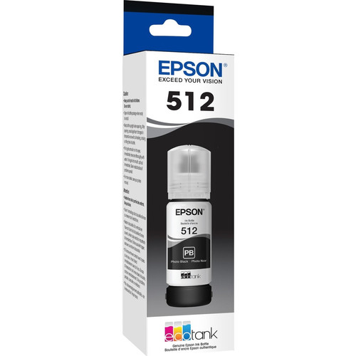 Epson T512, Photo Black Ink Bottle - Inkjet - Photo Black - 6500 Pages - 1 (Fleet Network)