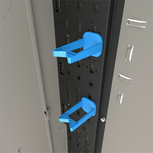 Middle Atlantic VWM Series 9RU Low Profile Vertical Pivoting Wall Mounted Rack - 36in Height - Putty Wrinkle Powder Coat - For Patch - (VWM-4-5-36K-PW)