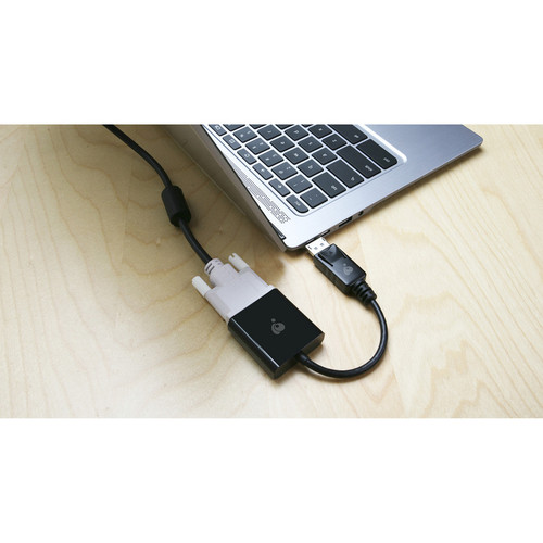 IOGEAR Active DisplayPort to DVI Adapter - 4K 30Hz - 6.9" (174.63 mm) DisplayPort/DVI Video Cable for Video Device, Projector, Card, - (GDPDVI4KA)