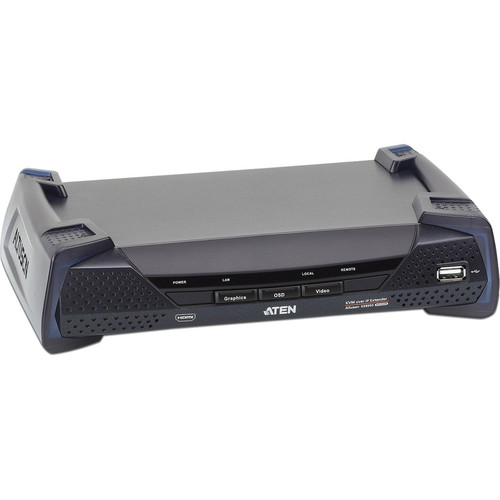 ATEN 4K HDMI Single Display KVM over IP Receiver - 1 Computer(s) - 4K - 3840 x 2160 Maximum Video Resolution - 2 x Network (RJ-45) - 4 (Fleet Network)